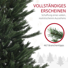 Laden Sie das Bild in den Galerie-Viewer, Künstlicher Weihnachtsbaum – 1,8 m, flammenhemmend, Metallfuß