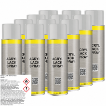 Laden Sie das Bild in den Galerie-Viewer, 12x 400 ml Dose Premium RAL7035 lack Lichtgrau Stromkasten Verteilerkasten Lackspray 400ml (12,15 € / Liter)