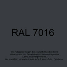 Laden Sie das Bild in den Galerie-Viewer, 12x 400 ml Dose Premium RAL7016 lack Anthrazit dunkelgrau Stromkasten Verteilerkasten Lackspray 400ml (12,15 € / Liter)