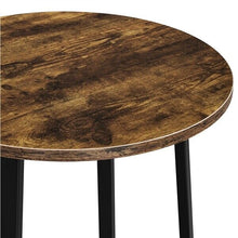 Laden Sie das Bild in den Galerie-Viewer, Barhocker 2er Set mit Bar-Tisch im Industriestil. Holz und Metall.