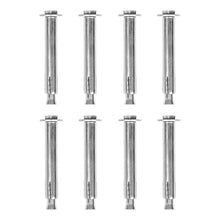 Laden Sie das Bild in den Galerie-Viewer, 2x Stahl-Reifenstopper, Rückfahrstopper, Autostopper, Parkstopp, Parkhilfe