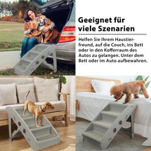 Laden Sie das Bild in den Galerie-Viewer, Tiertreppe 4 Stufen für Tiere die Schwierigkeiten haben