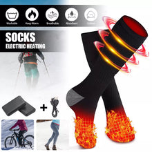 Laden Sie das Bild in den Galerie-Viewer, Heizbares Paar Socken mit 2 x Akku 4000 mAh. Nie mehr kalte Füße! Perfekt in der kalten Jahreszeit.