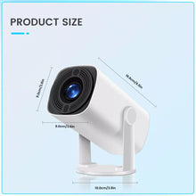 Laden Sie das Bild in den Galerie-Viewer, Mini-Beamer rechteckiges Gehäuse, 4K UHD Heimkino Projektor LCD 5G WiFi Bluetooth Taschenkino für Iphone und Android