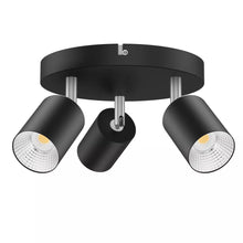 Laden Sie das Bild in den Galerie-Viewer, Objekt Büro Deckenstrahler Deckenleuchte GU10 schwenkbar mit LED-Strahlern. 1- bis 4-flammig. Schwarz oder weiß.