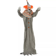 Laden Sie das Bild in den Galerie-Viewer, Halloween Dekoration Stehender Clown 183cm mit LED-Lichter Soundfunktion