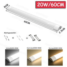 Laden Sie das Bild in den Galerie-Viewer, Premium T5-LED-Deckenleuchten (Auch für Feuchträume) – hochhell, langlebig. 30cm, 60cm, 90cm, 120cm, 150cm.