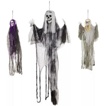 Laden Sie das Bild in den Galerie-Viewer, Halloween 3er-Set Skelett in Lebensgröße 90/110/200cm Hängend