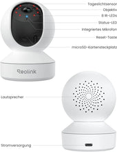 Laden Sie das Bild in den Galerie-Viewer, Reolink E1  – Smarte 3MP WLAN Internet Innenkamera mit Personen- &amp; Haustiererkennung
