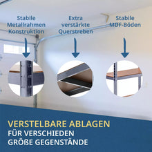 Laden Sie das Bild in den Galerie-Viewer, 2er Set Schwerlastregale 160 x 80 x 40 cm insgesamt bis 1400 kg