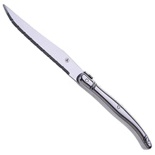 Laden Sie das Bild in den Galerie-Viewer, 12er-Set exklusive Laguiole-Steakmesser für Ihre exklusive Grillparty. Holz, schwarz oder Edelstahl.