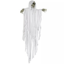 Laden Sie das Bild in den Galerie-Viewer, Halloween Hängender Horror Geist 153 cm mit LED Augen, glühend.