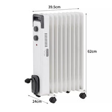 Laden Sie das Bild in den Galerie-Viewer, Neues Modell 2025: Radiator Heizung. 2000 Watt. Einstellbar mit Thermostat. Mit Rippen. Ölheizung.