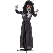 Laden Sie das Bild in den Galerie-Viewer, Halloween Dekoration Geisterpuppe 160 cm mit LED-Lichter Soundfunktion