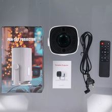 Laden Sie das Bild in den Galerie-Viewer, Mini-Beamer rechteckiges Gehäuse, 4K UHD Heimkino Projektor LCD 5G WiFi Bluetooth Taschenkino für Iphone und Android