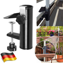 Laden Sie das Bild in den Galerie-Viewer, Halterung, stabil für Sonnenschirme aus Vollmetall. Kompatibel mit Stangendurchmessern: 22, 25, 28, 32, 38 mm.