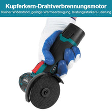 Laden Sie das Bild in den Galerie-Viewer, Sonderposten: Akku-Mini-Winkelschleifer Flex. Klein und handlich. Übliche 76 mm Scheiben.
