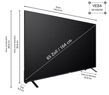 Laden Sie das Bild in den Galerie-Viewer, Telefunken Fernseher 65 Zoll (1,65 Meter) Smart TV 4K UHD Dolby Vision HDR Triple-Tuner HD+
