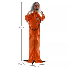 Laden Sie das Bild in den Galerie-Viewer, Halloween Dekoration Gefangener 85 cm mit LED-Lichter, Soundfunktion