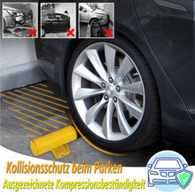 Laden Sie das Bild in den Galerie-Viewer, 2x Stahl-Reifenstopper, Rückfahrstopper, Autostopper, Parkstopp, Parkhilfe