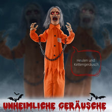 Laden Sie das Bild in den Galerie-Viewer, Halloween Dekoration Gefangener 85 cm mit LED-Lichter, Soundfunktion