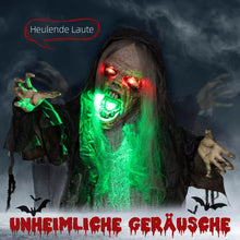 Laden Sie das Bild in den Galerie-Viewer, Halloween Hängendes Monster 183 cm mit LED-Lichter Soundfunktion