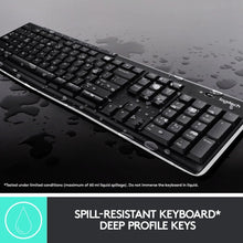 Laden Sie das Bild in den Galerie-Viewer, Deutsche Logitech MK Wireless Combo Funk-Tastatur plus Maus-Set. QWERTZ