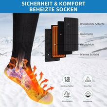 Laden Sie das Bild in den Galerie-Viewer, Heizbares Paar Socken mit 2 x Akku 4000 mAh. Nie mehr kalte Füße! Perfekt in der kalten Jahreszeit.
