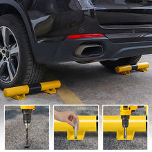 Laden Sie das Bild in den Galerie-Viewer, 2x Stahl-Reifenstopper, Rückfahrstopper, Autostopper, Parkstopp, Parkhilfe