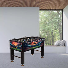 Laden Sie das Bild in den Galerie-Viewer, Turnier Tischfußball Tischkicker 60 kg. Verschiedene Farben z.B. Schwarz, Weiß, Braun, Holz oder diverse Motive. Massiv. Turniermaße.