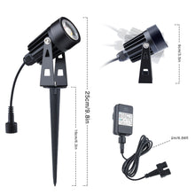 Laden Sie das Bild in den Galerie-Viewer, LED Gartenlicht 6er Set mit Gartenspieß. 6 x 3 Watt LED-Licht. Warmweiß.