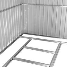 Laden Sie das Bild in den Galerie-Viewer, Geräteschuppen Gerätehaus Gartenhaus 257x300x178 cm Metall Fundament Farbe: Anthrazit