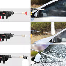 Laden Sie das Bild in den Galerie-Viewer, Mobiler Akku-Hochdruckreiniger mit 2 Akkus inkl. Ladegerät und viel Zubehör!