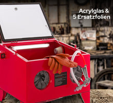 Laden Sie das Bild in den Galerie-Viewer, Sandstrahler Sandstrahlkabine Sandstrahlgerät Sandstrahlanlage 90 Liter