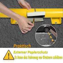 Laden Sie das Bild in den Galerie-Viewer, 2x Stahl-Reifenstopper, Rückfahrstopper, Autostopper, Parkstopp, Parkhilfe