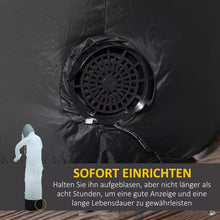 Laden Sie das Bild in den Galerie-Viewer, Halloween Geisterhexe 190 cm mit roten Augen aufblasbar Hexen mit LED-Lichtern