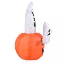 Laden Sie das Bild in den Galerie-Viewer, Halloween Deko Aufblasbarer Kürbis Geist Gespenst Figur Luftfigur mit LED