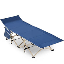 Laden Sie das Bild in den Galerie-Viewer, Faltliege, Camping-Faltbett. Praktisch. Verschiedene Farben. 186 cm Länge. Preiswert.