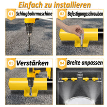 Laden Sie das Bild in den Galerie-Viewer, 2x Stahl-Reifenstopper, Rückfahrstopper, Autostopper, Parkstopp, Parkhilfe