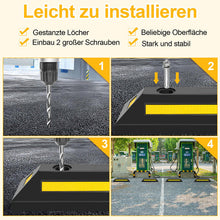 Laden Sie das Bild in den Galerie-Viewer, 2x Autostopper Hartgummi-Reifenstopper. Einparkhilfe.
