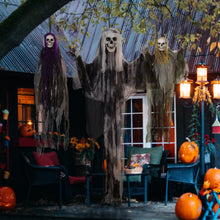 Laden Sie das Bild in den Galerie-Viewer, Halloween 3er-Set Skelett in Lebensgröße 90/110/200cm Hängend