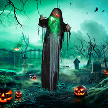 Laden Sie das Bild in den Galerie-Viewer, Halloween Hängendes Monster 183 cm mit LED-Lichter Soundfunktion