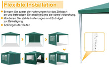 Laden Sie das Bild in den Galerie-Viewer, Pavillon 3x3 Meter Partyzelt Gartenzelt Pergola wasserdicht Partyzelt Luxus