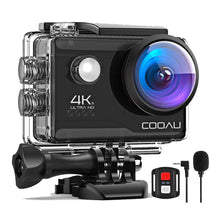 Laden Sie das Bild in den Galerie-Viewer, Actioncam 4K-Videos, 20 Megapixel Bilder. Ultra HD-4K. Mit 2 Akkus und viel Zubehör.