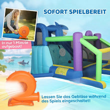 Laden Sie das Bild in den Galerie-Viewer, Planschen, Springen, Toben, Hüpfen und Spielen – 8-in-1 Hai-Wasserpark