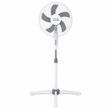 Laden Sie das Bild in den Galerie-Viewer, Standventilator Ø40 cm 125 cm Höhe. Luftkühler Ventilator Schwarz oder Weiß. Höhenverstellbar.