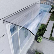 Laden Sie das Bild in den Galerie-Viewer, Vordach Türüberdachung Fensterüberdachung aus einem Teil. Haustürvordach. 60/80/100 cm