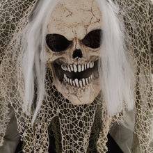 Laden Sie das Bild in den Galerie-Viewer, Halloween Dekoration Skelett 160 cm mit LED-Lichter Soundfunktion