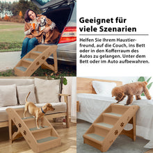 Laden Sie das Bild in den Galerie-Viewer, Tiertreppe 4 Stufen für Tiere die Schwierigkeiten haben