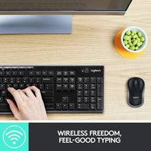 Laden Sie das Bild in den Galerie-Viewer, Deutsche Logitech MK Wireless Combo Funk-Tastatur plus Maus-Set. QWERTZ